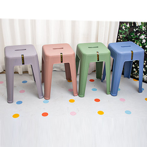 Hengfeng <b>Plastic</b> <b>Stool</b> 290x290x470mm Durable Restaurant Chair Modern Minimalist Design - Product Image 3