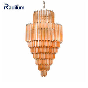 Raphael Nordic stile tradizionale moderno lampadario di cristallo caldo bianco vetro di Murano per Hotel sala banchetti - Product Image 1