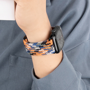 สายรัดสำรองสำหรับ <span class=keywords><strong>Apple</strong></span> <span class=keywords><strong>Watch</strong></span> สายรัดไนล่อนแม่เหล็ก2เส้นสำหรับ iWatch Series 9 8 7 6 IW045 - Product Image 6