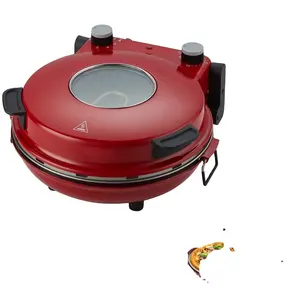 Automatische Pizza Maker Machine Met Groot Raam Snel Koken Elektrische Pizza Maker Met 12 Stenen Bakhout