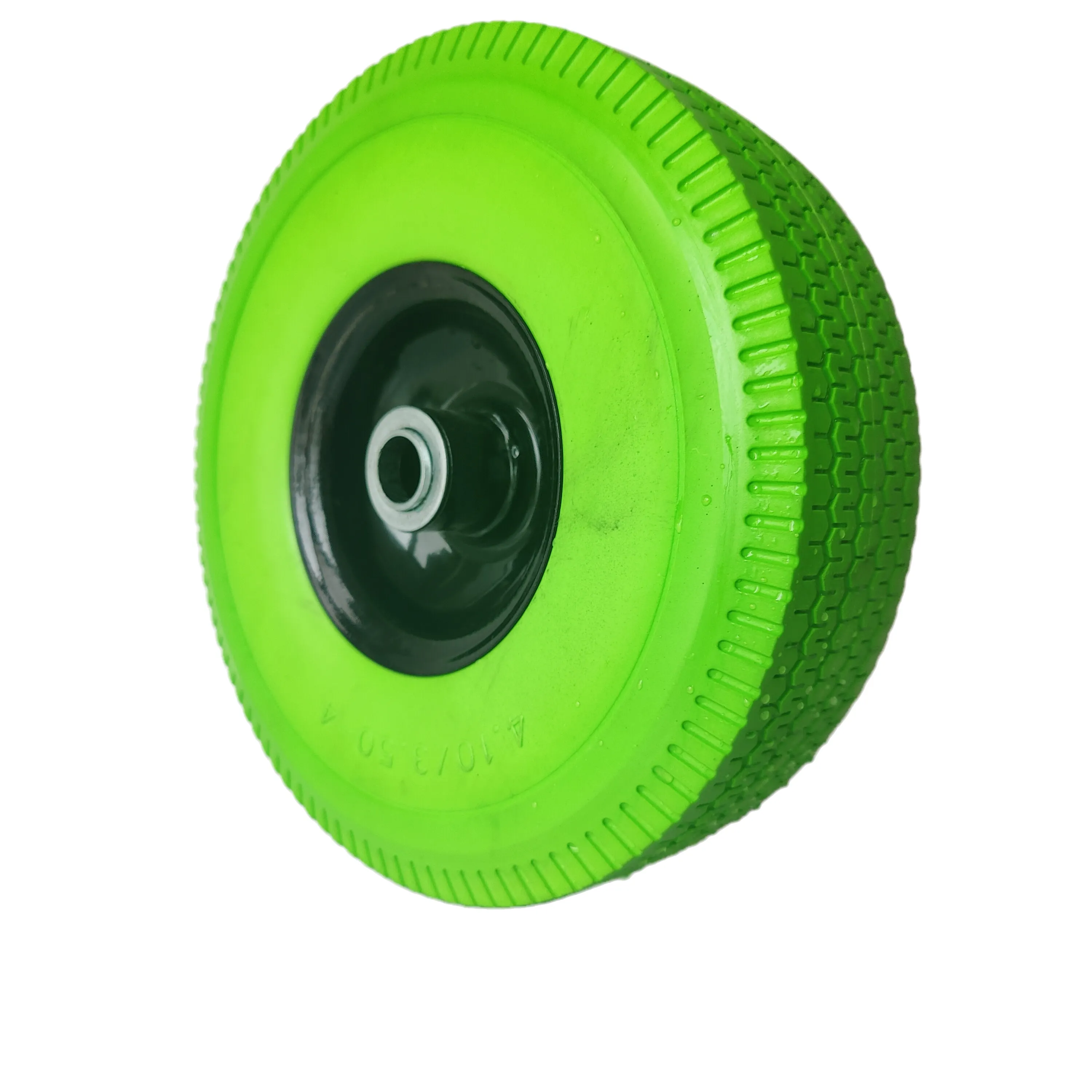10 Inch 4.10/3.50-4 Flat Free Tire Pu Foam Wheel Solid Wheels For High Pressure Washer