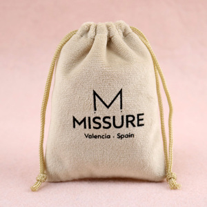 Custom logo Printed <b>Gift</b> Bags for Jewelry Card Drawstring Dust Velvet Jewellery Pouches Suede Jewelry Packaging Bags - Product Image 3
