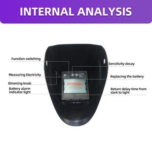 Máscara de soldar/gorra de soldador/gafas de soldador de oscurecimiento automático solar con 4 sensores de arco DIN5-DIN13, color verdadero, para soldadura TIG, MIG, MMA y rectificado - Product Image 4