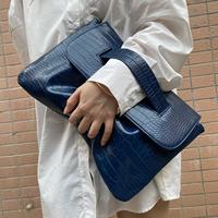 Sac à main de luxe en cuir PU motif crocodile personnalisable avec logo pour femme, sac à bandoulière, sacoche de soirée, pochette