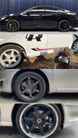 عجلات LEOHO TE37 من سبائك الألومنيوم مقاس 5x114.3 4x100 4x114.3 5x112 5x100 مقعرة 15 16 17 18 19 بوصة لسيارات فولك سبورت السباقية