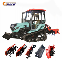 Mini-tracteur chenillé compact de nouvelle conception 80 CV avec rotoculteur et lame de nivellement - Liste de prix