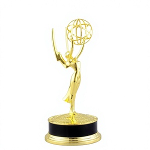 Trofeo Creativo de Aleación Metálica con Base, 39 cm, Escala 1:1, Estilo Premios <span class=keywords><strong>Emmy</strong></span>, para Oficinas, Premios Corporativos, Eventos Anuales - Product Image 1