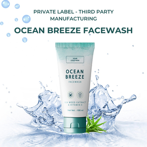 OCEAN BREEZE GEL FACEWASH ASTRINGENT for ALL <b>SKIN</b> TYPES Whitening Deep <b>Cleansing</b> & Oil Control - Product Image 2