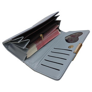 <span class=keywords><strong>Portafoglio</strong></span> in Pelle PU YUZHI Originale <span class=keywords><strong>Blu</strong></span> alla Moda per Uso Quotidiano Grande Capacità Porta Carte Contanti e Biglietti Personalizzabile Borsellino da <span class=keywords><strong>Donna</strong></span> - Product Image 6