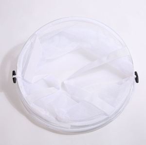 Large Cylindrical Folding <b>Laundry</b> Basket Durable Mesh Design Multi-Functional Household Package Clothes Clothing Storage Bag - Product Image 6