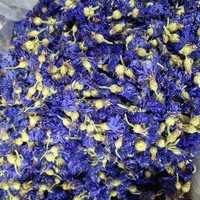 Rote und blaue Kornblumenblütenblätter, organisch, natürlich getrocknet, für Kuchendekoration, als Topping, für Kerzen, Hochzeitskonfetti