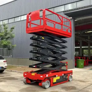 2024 China Manufacture Track Scissor Lift Construction Hoists Hydraulic Lifter Aerial Work Platform Self Propelled Scissor Lift