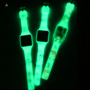 Montre numérique en silicone pour fille, montres lumineuses de nuit, affichage LED étincelant, montre-bracelet étanche - Product Image 2
