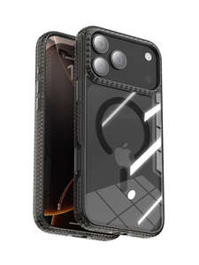 17 प्रो मैक्स चुंबकीय स्पष्ट फोन मामले के लिए 2 मिमी उच्च पारदर्शिता पीसी बैक पैनल केस ड्रॉप प्रूफ शॉक सोम्बिंग - Product Image 3