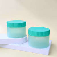 Pot vide en plastique rond de 200g (7oz) pour cosmétiques, beurre corporel, gommage, crème visage, avec pince à épiler