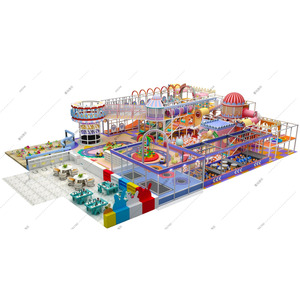Équipement de parc de trampoline intérieur de haute qualité pour le divertissement des enfants avec des parcours d'obstacles - Product Image 1