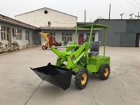 Mini Frontlader für den Garten, Gelenkiger Akku-Hoflader, Radlader mit Batterieantrieb, Elektrischer Lader zum Verkauf
