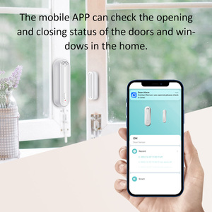 Wireless Smart Home WiFi Door Magnetic Sensor App Control Tuya Door Open Closed Detector Compatible with <b>Alexa</b> Google - Product Image 4
