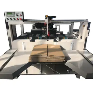 Fabriek Direct Kleine Kartonnen Papieren Doos Lijmmachine Mini Automatische Map Gluer Machine