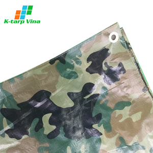Échantillon gratuit Conception personnalisée Camoufla PVC PE Bâche Rouleau HDPE Quantité en vrac pour couper les services d'impression et de soudage au Vietnam - Product Image 2