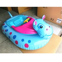 Bateau gonflable de pare-chocs de canard pour la piscine d'eau Bateau électrique de forme animale Jouets extérieurs d'eau pour des enfants et des adultes