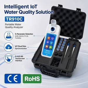 เครื่องวิเคราะห์น้ำแบบพกพา TR910C สำหรับ IoT วัดค่า COD แอมโมเนียไนโตรเจน TP ความขุ่น สารแขวนลอยในน้ำ พร้อมเครื่องย่อยตัวอย่าง 6 ช่อง สำหรับการวิเคราะห์ทางน้ำในภาคสนาม - Product Image 2