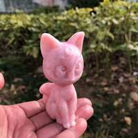 Artisanat en Cristal Naturel : Adorables Animaux en Œil de Tigre, Sculptures en Pierre Précieuse, Agate Flamme, Sculpture de Chat – Tendance Mode pour Décoration et Cadeau