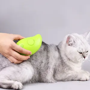 2024 Nieuwe Verzorgingsproducten Voor Huisdieren Elektrische Kat Stomende Kattenkam Multifunctioneel 3 In 1 Massage Reiniging Verwijdering Haarborstel