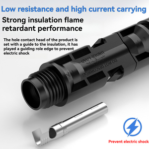 Bán buôn MC năng lượng mặt trời bảng điều chỉnh kết nối 1000V TUV không thấm nước IP67 PV cắm ổ cắm DC cáp 6 MÉT 4 mét nam/nữ đồng liên hệ với - Product Image 4