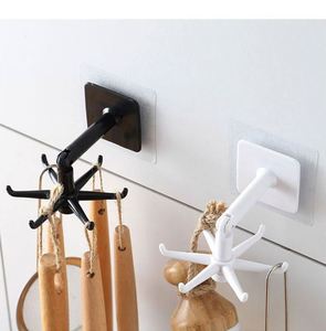 1pcs Plastic Rotating Folding <b>Hook</b> 360 Degree Cabinet <b>Hooks</b> 180 Degree Vertical for <b>Hook</b> Eco-Friendly Multifunctional Home - Product Image 4