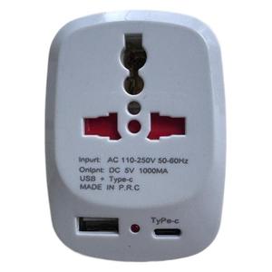 Adaptateur de voyage universel, norme britannique, type C USB avec voyant lumineux, 13A, matériau ABS, fabriqué en RPC - Product Image 4