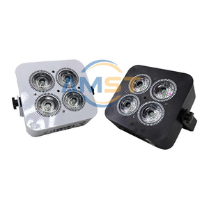 Projecteurs <span class=keywords><strong>LED</strong></span> sans fil sur batterie 4x20W RGBWAUV 6-en-1, ultra-légers, DMX512, pour scène, soirées, DJ et bars - Product Image 4