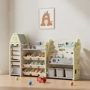 Juegos de muebles de dormitorio para niños, juguetes para adolescentes, organización de almacenamiento de ropa de plástico para bebés, estantería para libros, armarios de almacenamiento de juguetes para niños