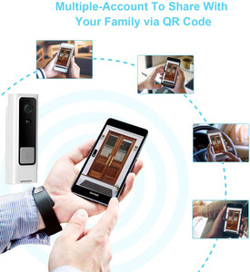 Timbre de vídeo WiFi alimentado por batería con PIR detección de movimiento videoportero teléfono timbre inteligente Cámara - Product Image 3