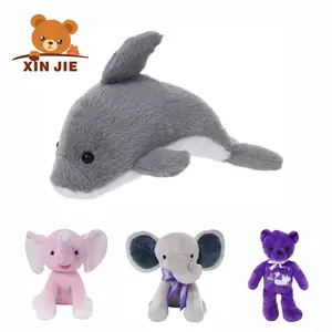 Muñeco de peluche grande de delfín, muñeco de felpa rosa/azul de alta calidad, personalizado, nuevo diseño
