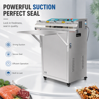 Machine de mise sous vide électrique automatique Xicang XC-800 avec grande pompe, double buse, en acier inoxydable, 810 mm