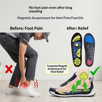 Semelles orthopédiques magnétiques personnalisées pour fasciite plantaire, soutien de la voûte plantaire, inserts de chaussures, absorption des chocs, semelles en EVA pour hommes et femmes