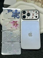 Protection d'objectif d'appareil photo 3D 9H en diamant avec nœud papillon, film décoratif anti-rayures pour objectif arrière pour iPhone 17 et iPhone 18