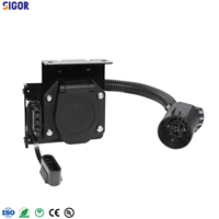 Kit de câblage de remorque 7 voies avec connecteur plat 4 broches pour Ford, GM, SUV, camion et remorque