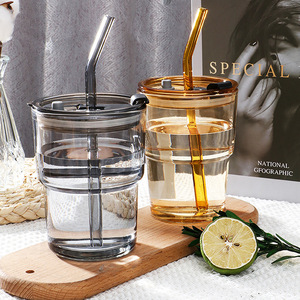 Bouteille d'eau en verre borosilicate avec manchon en silicone pour un usage quotidien et les activités de plein air, anti-fuite - Product Image 5