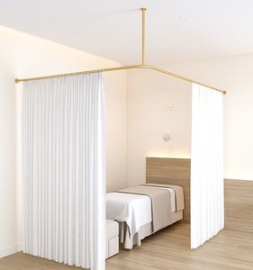 Prezzi di fabbrica tende oscuranti salone di bellezza cubicolo protezione Privacy solido isolamento acustico tende ingegneristiche - Product Image 3