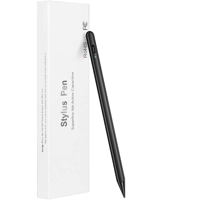 Universal Magnetic Stylus for iPad and Tablets Bulk Active Pencil with Palm Rejection Metal Pen Pad Digital Writing Tool
