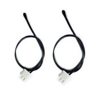 Termistor NTC Sensor de temperatura Cable MF52 Blackhead pequeño termistor de gota de agua 10K 50K 1% precisión para cafetera