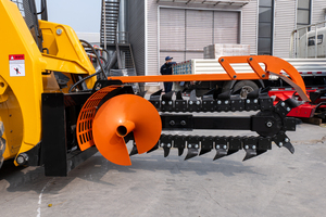 Trancheuse à roche robuste pour chargeuses compactes avec flèche renforcée et <span class=keywords><strong>dents</strong></span> en carbure remplaçables - Product Image 4