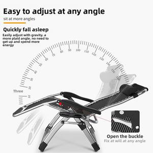 Poltrona reclinabile sedia pieghevole per ufficio casa spiaggia spiaggia retro lettino per pranzo pausa pranzo letto reclinato letto reclinato - Product Image 5