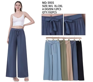 Comodo7, pantalones de pijama personalizados para mujer, diseño 3D, pierna ancha, ajuste holgado, pretina elástica, pantalones de salón informales transpirables, color ODM - Product Image 3