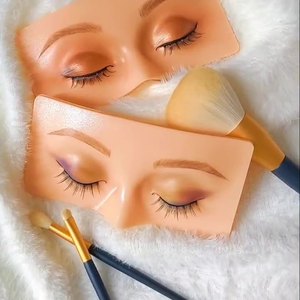 Reusable 5D Silicone Eye Makeup <b>Practice</b> Board 8.5x17cm Waterproof PMU Training <b>Pad</b> for Beauty Academy - Product Image 5