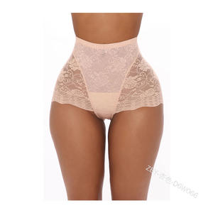 Intimo Femminile a Vita Alta <span class=keywords><strong>in</strong></span> Pizzo Traforato, Sexy e Trasparente, Slip Modellanti per Fianchi e Addome, Lavorato a Maglia, Taglie Forti, Nuovo - Product Image 4