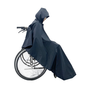 Yuding Fauteuil Roulant Imperméable Serviable Bleu Foncé 100% Polyester Bande Réfléchissante Fauteuil Roulant Poncho Imperméable pour Handicapés - Product Image 2