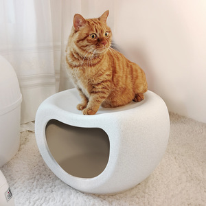 Beliebte kleine Hundehütte Teddy Nest Katzen haus Solid Pattern Pet Nest Hocker <span class=keywords><strong>Online</strong></span> für Katzen Kleine Hunde - Product Image 2